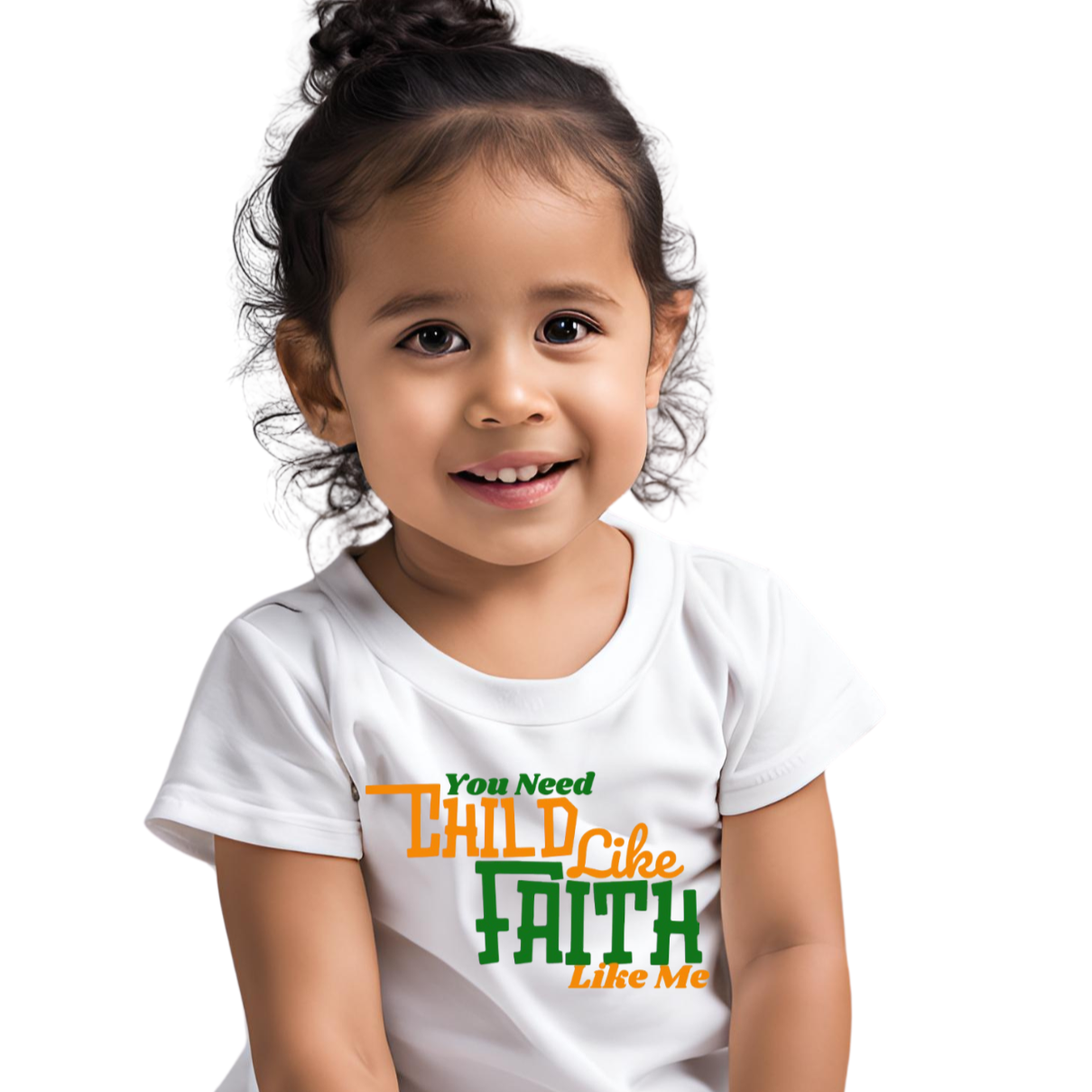 Toddler Short Sleeve Unisex Child Like Faith T-Shirt